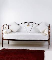 Divano Letto Shabby Chic Marilyn in Ferro Tortora